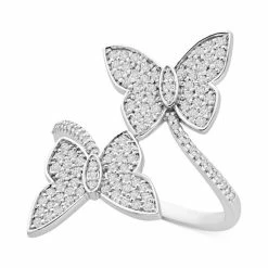Brand new ⌛ Wrapped In Love Diamond Butterfly Bypass Statement Ring (1/2 Ct. T.w.) In 14k White Gold, Created For Macy's ⌛