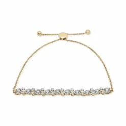 Top 10 😍 Wrapped In Love Diamond Swirl Cluster Bolo Bracelet (1 Ct. T.w.) In 14k Gold, Created For Macy's Yellow Gold 🔥