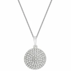 Brand new ⌛ Wrapped In Love Diamond Circle Pendant Necklace (1/2 Ct. T.w.) In 14k White Gold, 16 + 4 Extender, Created For Macy's 🥰