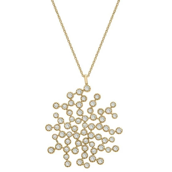 Best Pirce โญ Wrapped In Love Diamond Scattered Bezel Pendant Necklace (1 Ct. T.w.) In 14k Gold, 16 + 4 Extender, Created For Macy's Yellow Gold ๐