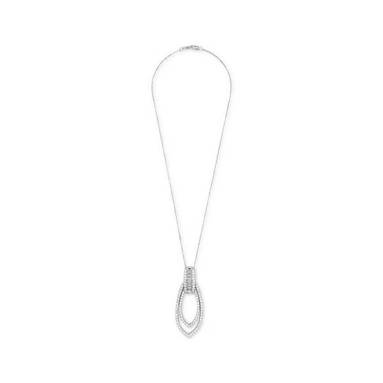 Buy 🥰 Wrapped In Love Diamond Drop 18 Pendant Necklace (1/2 Ct. T.w.) In 14k White Gold, Created For Macy's 🔔 - Image 3