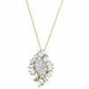 Deals 👍 Wrapped In Love Diamond Cluster Pendant Necklace (1 Ct. T.w.) In 14k Gold, Created For Macy's Yellow Gold 🥰